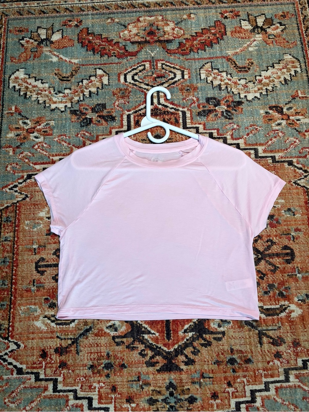 aerie Pale Pink Cropped Tee